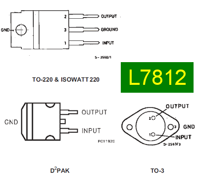 L7812 pin configuration