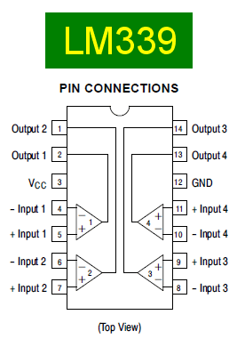 LM339 pinout datasheet