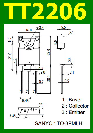 TT2206 pinout datasheet