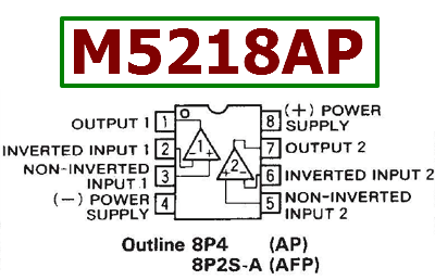 M5218AP datasheet pinout