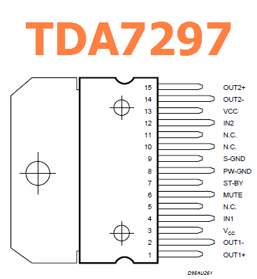 TDA7297 pinout datasheet