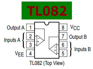 TL082 pinout datasheet