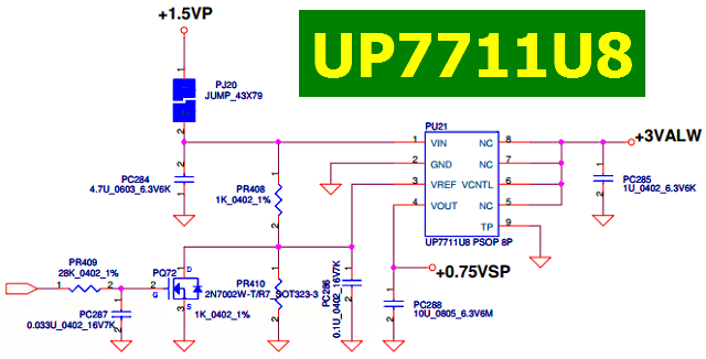 UP7711U8 circuit