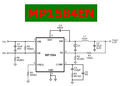 MP1584EN pinout datasheet