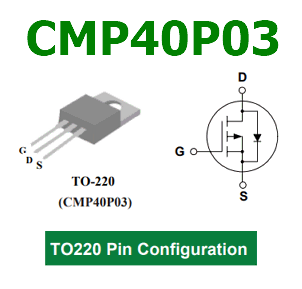 CMP40P03 pinout