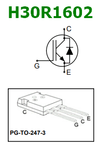 H30R1602 pinout transistor