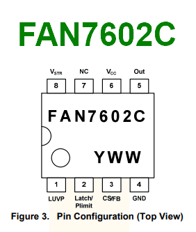 FAN7602C pinout