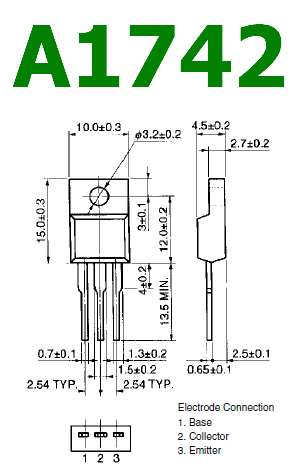 transistor A1742 pinout