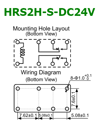 relay HRS2H-S-DC24V pinout