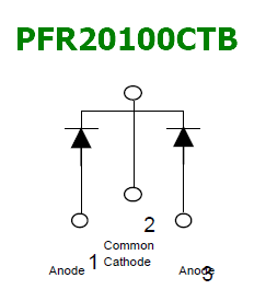 rectifier PFR20100CTB pinout