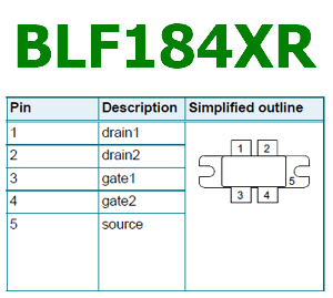 BLF184XR pinout