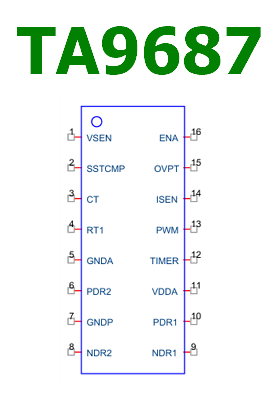 TA9687 pinout