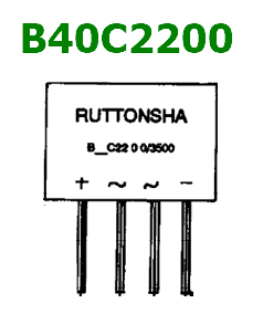 rectifier B40C2200 pinout