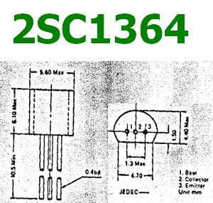 transistor 2SC1364 pinout